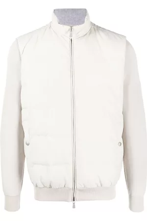 ELEVENTY Cropped Jackets - Bi-material padded jacket