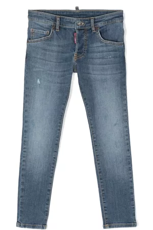 Dsquared2 Boys Skinny Jeans - Logo-patch skinny-cut jeans