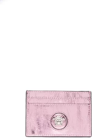 VERSACE Women Wallets - La Medusa metallic card holder