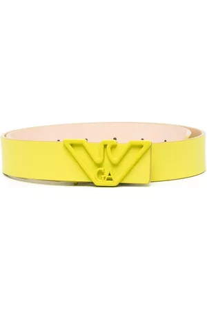 Emporio Armani Women Belts - Eagle Head-motif leather belt