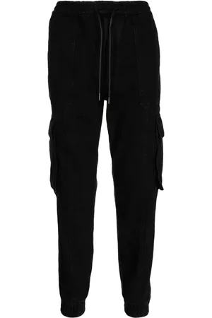 JUUN.J Drawstring cotton tapered trousers
