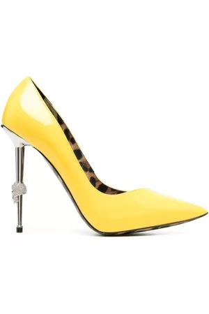 Yellow sales stiletto heels