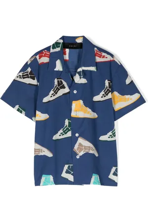 AMIRI Skel-print bowling shirt