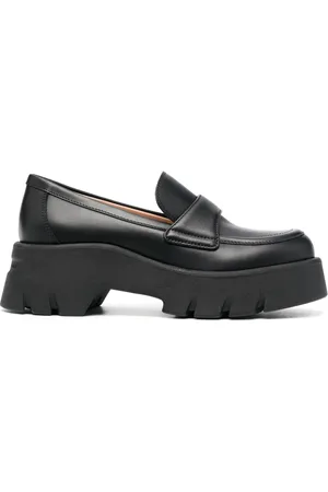 Gianvito Rossi 75mm chunky leather loafers