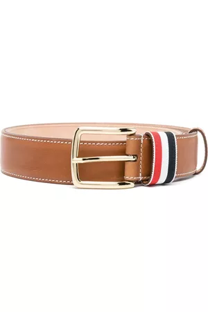 Thom Browne RWB-stripe leather belt