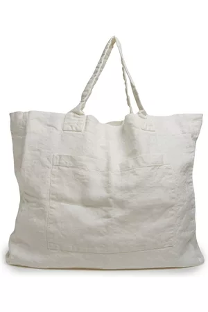 ONCE MILANO Weekend linen tote bag