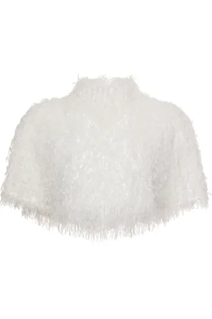 Unreal Fur Cape Verde cropped cape