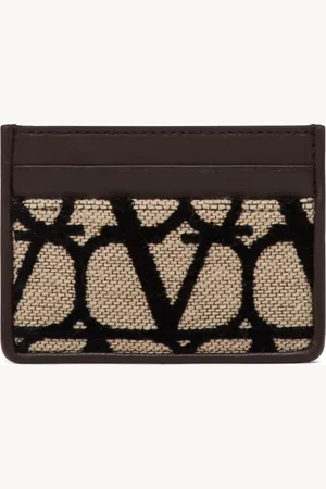 VALENTINO GARAVANI Toile Iconographe cardholder