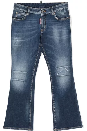 Dsquared2 Jeans - Floral-embroidered flared jeans