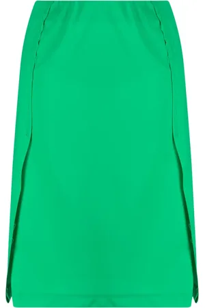 RAF SIMONS Pleated-panel midi skirt