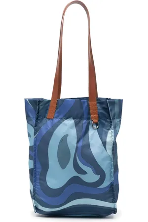 Puccini Marmo-print tote bag