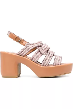 Robert Clergerie Women Sandals - Dinel braided 85mm platform sandals