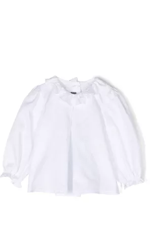 LITTLE BEAR Blouses - Ruffle-collar cotton blouse