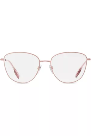 Burberry Women Sunglasses - Logo-plaque round-frame glasses