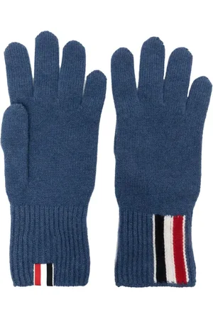 Thom Browne RWB intarsia stripe gloves