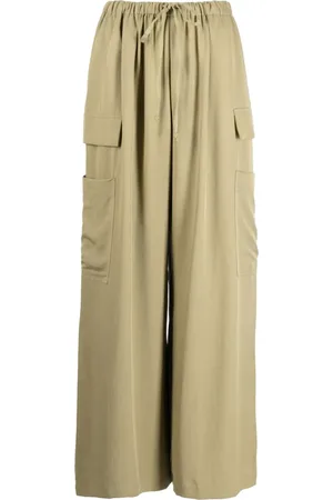 Reformation Ethan twill wide-leg trousers