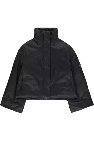 Rains Women Cropped Jackets - Logo-patch puffer jacket