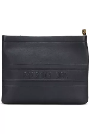 Dior Women 17 Inch Laptop Bags - Pre-owned logo-embossed leather clutch