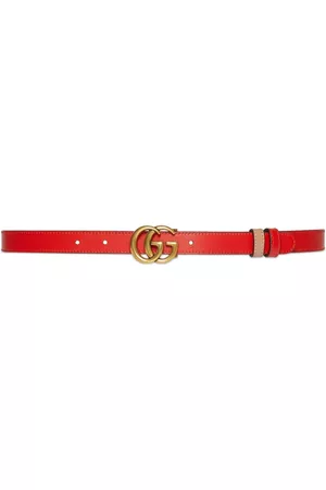 Gucci Women Belts - GG Marmont reversible thin belt