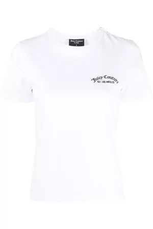 Juicy Couture Women Short Sleeve - Embroidered-logo recycled-cotton T-shirt