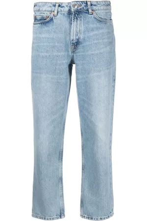 Samsøe Samsøe Women Jeans - Mid-rise cropped washed jeans