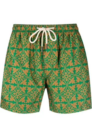 PENINSULA SWIMWEAR Geometric-print swim shorts