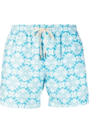 PENINSULA SWIMWEAR Geometric-print swim shorts