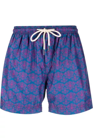 PENINSULA SWIMWEAR Geometric-print swim shorts