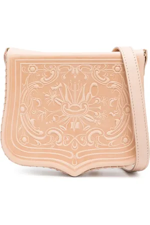 ZEUS+DIONE Embossed-design leather crossbody bag