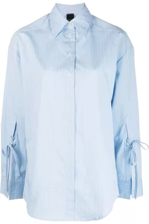 Pinko Women Long Sleeve - Striped tie-fastening shirt