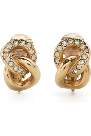 Dior Women Earrings - 1990s pre-owned chain-link clip-on earrings