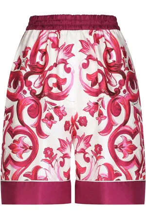 Dolce & Gabbana Majolica-print silk short