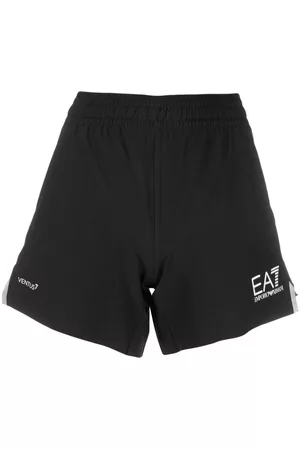 EA7 Women Shorts - Logo-print track shorts