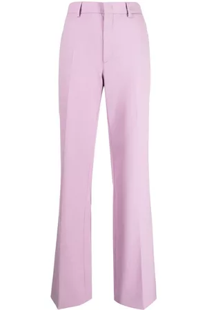 Nº21 Women Pants - Pressed-crease high-waist trousers
