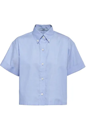 Prada Logo-embroidered oxford shirt