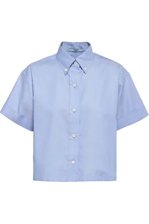Prada Logo-embroidered oxford shirt