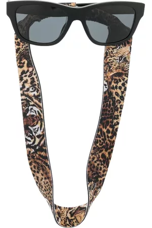 Céline Women Sunglasses - Leopard-print-strap wayfarer sunglasses