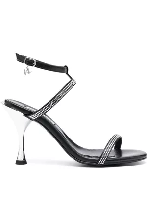 Karl Lagerfeld Women Sandals - Rhinestone-embellished leather sandals