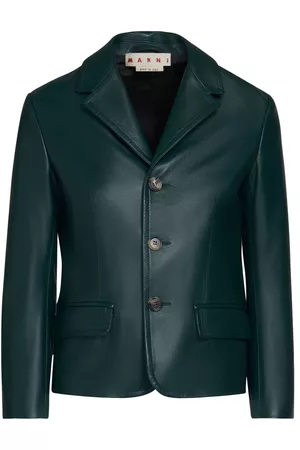 Marni Single-breasted leather blazer