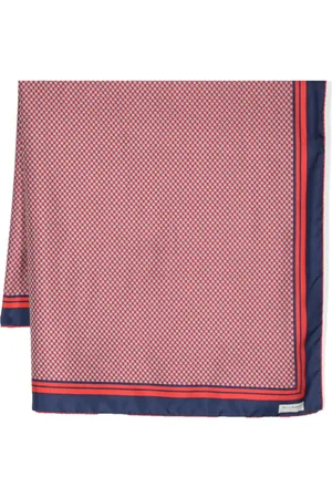 Balmain Monogram-pattern silk scarf