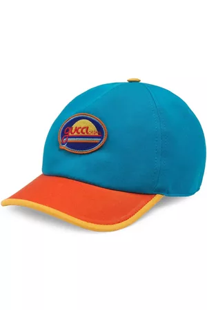 Gucci Boys Caps - Logo-patch cotton cap