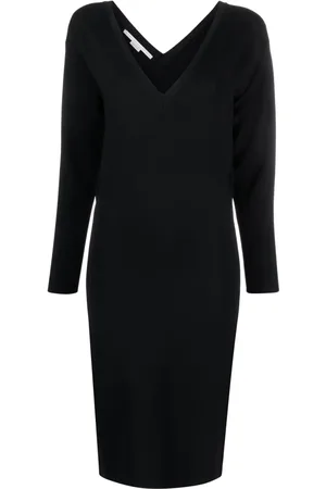 Stella McCartney V-neck knitted midi dress