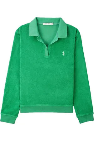 Sporty & Rich Logo-embroidered cotton polo shirt