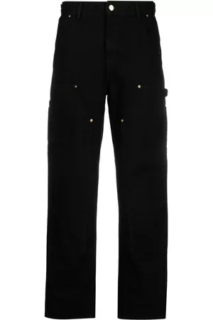 Carhartt Women Pants - Logo-patch cotton straight trousers