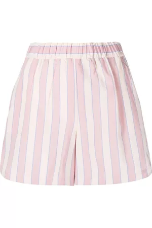 Manuel Ritz Women Shorts - Elasticated-waistband striped shorts