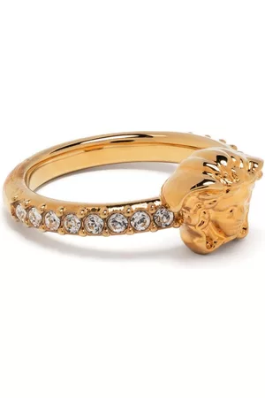 VERSACE La Medusa crystal-embellished ring