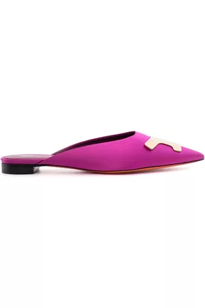 santoni Women Sandals - Sibille satin mules