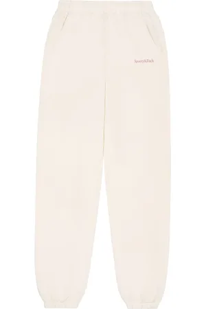 Sporty & Rich Serif logo-print track pants