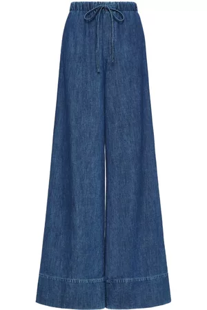 VALENTINO GARAVANI Chambray wide-leg jeans