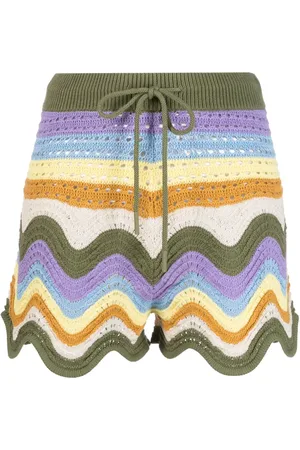 ZIMMERMANN Striped crochet shorts